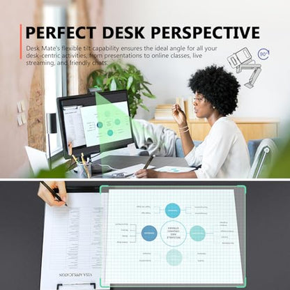 COOLPO Desk Mate - Hybrid HDR Streaming Webcam with AutoFocus & Tracking, HD 1080p Noise Reduction, Software Control for Google Gemini