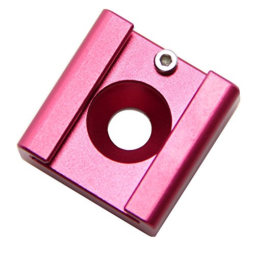 CAMVATE Cold Shoe Mount with 1/4''-20 Hole for Camera Flash Microphone Accessories(Red) - 1367 - style: 1Piece,Red