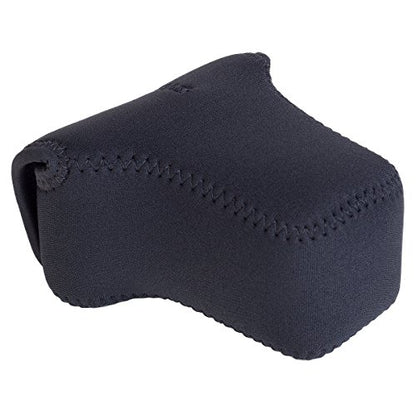 OP/TECH USA Soft Pouch – Compact digital camera case, lightweight accessories pouch, sleek neoprene sleeve for DSLR, perfect for backpacks & travel – durable protection in style | D-M 4/3 | Black - color: Black, style: D-m 4/3