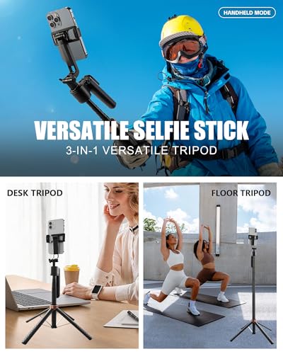 Auto-Face Tracking Tripod, 70" Selfie Stick Tripod with Remote, Phone Tripod for iPhone and Android, 360° Rotation & Gesture Control for Hands-Free Selfies, Vlogs, and Live Streams - color: Telescopic Gimbal