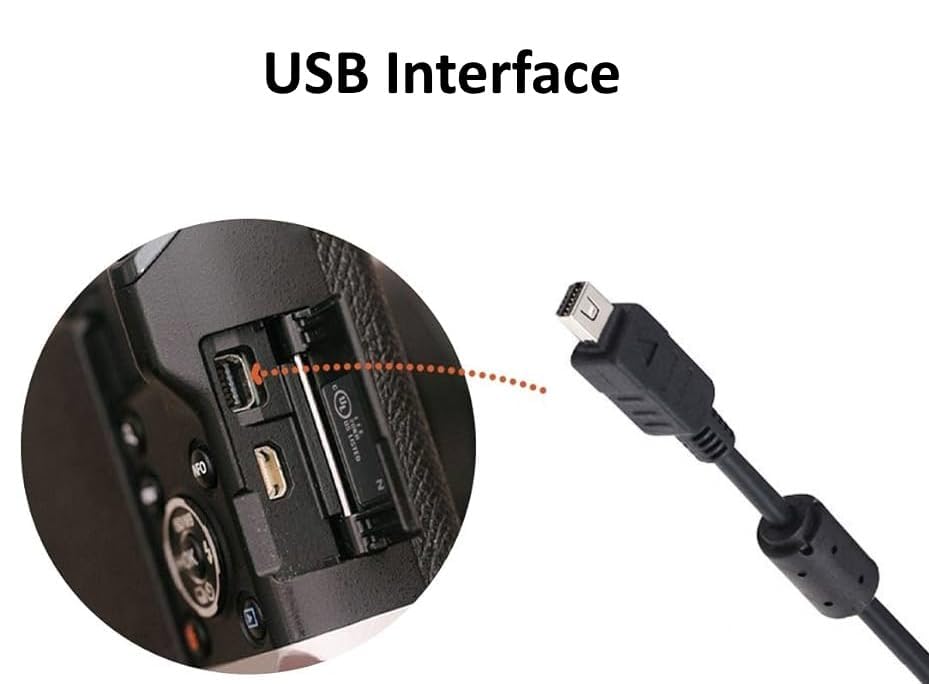 ienza USB Data File Picture Transfer Charger Charging Wire Cord Cable CB-USB5 USB6 USB8 for Olympus Tough TG-830 TG-630 TG-860 TG-870 & Select Stylus (See Product Details & Pictures Before Buying)