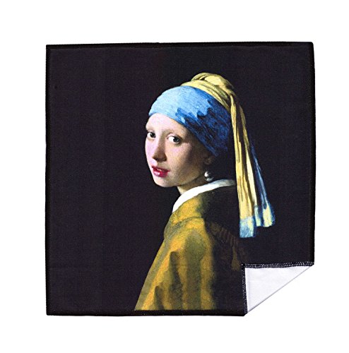 Large [6 Pack] Classic Art (Girl with a Pearl Earring) - Ultra Premium Quality Microfiber Cleaning Cloths (Best for Camera Lens, Glasses, Screens, and All Lens.), Microfiber Cloth - color: Johannes Vermeer "Girl With a Pearl Earring", size: 6 Pack