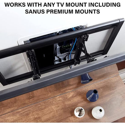 Legrand - OnQ Cable Management, In-Wall Media Box, Dual Purpose Structured Wiring Enclosure, TV Home Theater Recessed Storage Box, 17 Inch, White, ENP1700NA - size: 17 inch