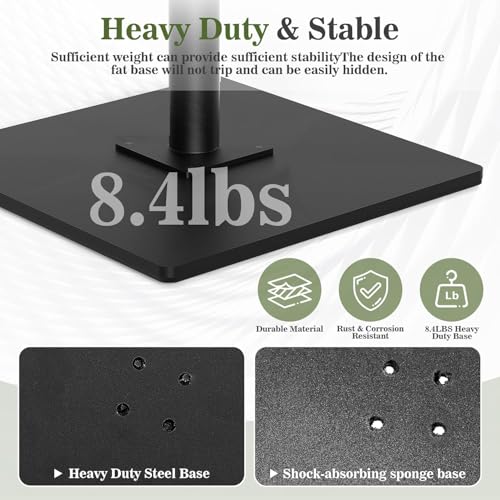 Backdrop Stand 10x10 ft Adjustable Photo Backdrop Stand Kit, Heavy Duty Pipe and Drape Photography Background Support with Flat Metal Base for Wedding, Party, Video Studio, Birthday, Black - size: 10x10 ft