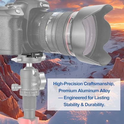 CAVIX PU-50 Ultra-Thin Arca-Swiss Quick Release Plate – Lightweight Aluminum with Anti-Slip Pad, Universal 1/4″-20 Screw for DSLR/Mirrorless, Tripods, Monopod, Gimbals & Ball Head - size: 50mm
