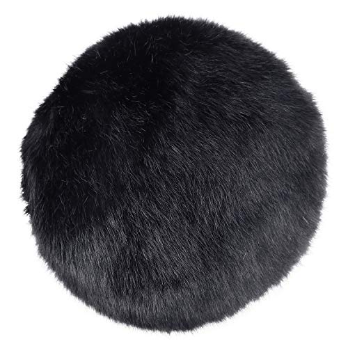 YOUSHARES Furry Windscreen Muff - Customized Pop Filter for Microphone, Deadcat Windshield Wind Cover for Improve Blue Snowball iCE Mic Audio Quality (Black)