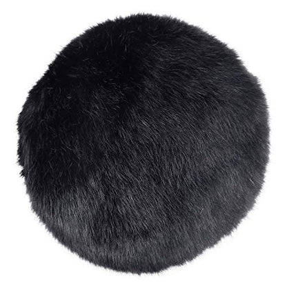 YOUSHARES Furry Windscreen Muff - Customized Pop Filter for Microphone, Deadcat Windshield Wind Cover for Improve Blue Snowball iCE Mic Audio Quality (Black)