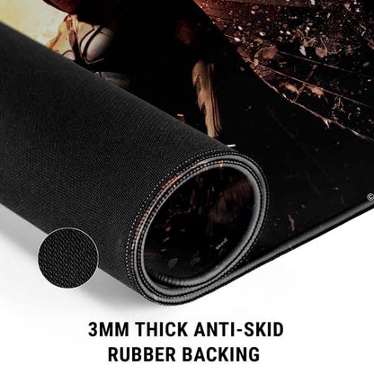 Skinit Extra Large Gaming Mouse Pad - Officially Licensed The Dark Knight Rises Design with Stitched Edges, Waterproof, Non-Slip Rubber Base, Desk Mat for Keyboard & Mouse, 35.75" x 15.4" inches - color: Black - DRKNTR02, size: 35.75" x 15.4"