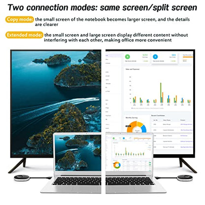 Wireless Hdmi Transmitter and Receiver 4k Kit.One Receiver and Two Transmitter Packages,Switch at Will,Matching Distance 50M VGA Dual Screen Casting Video Audio from PC/Laptop/TikTok to Monitor - size: 2TX+RX