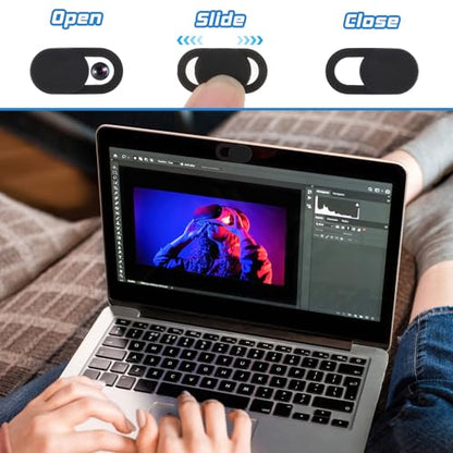 30Pcs Webcam Cover, Camera Privacy Cover Slide, Phone Laptop Camera Computer Cameras Covers Slide, Webcam Covers for Laptops Protect Your Privacy Security Fits Most Laptop, Desktop, Smartphone
