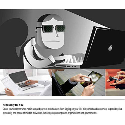 [6 Pack] Webcam Cover Slide 0.027in Ultra Thin Web Camera Cover fits Laptop, Desktop, PC, Macboook Pro, iMac, Mac mini, Computer, Smartphone,Protect Your Privacy and Security,Strong Adhensive-Black - color: black 6Pack