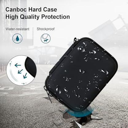 Canboc Carrying Case for Kodak PIXPRO FZ55/ FZ45 16MP Digital Camera, FZ45 Video Vlogging Camera Bag, Mesh Pocket fit Cable, SD Card, Black (Case Only) - color: Small-Black