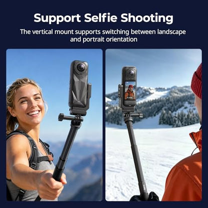 SMALLRIG Vertical-Horizontal Mount Support for Insta360 X5 / X4 Air / X4 / X3, Vertical Bracket Quick Release Mount with 1/4''-20 Thread - 5824 - style: Vertical Bracket