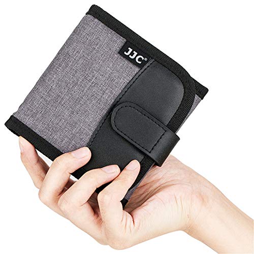 3 Pockets Camera Filter Case for Filter Up to 82mm (fits 82mm 72mm 67mm 62mm 58mm 55mm 52mm 49mm 46mm 43mm 40.5mm 37mm) with Microfiber Cleaning Cloth,Belt Loop Design Compact Lens Filter Pouch Wallet - size: 3 Pockets