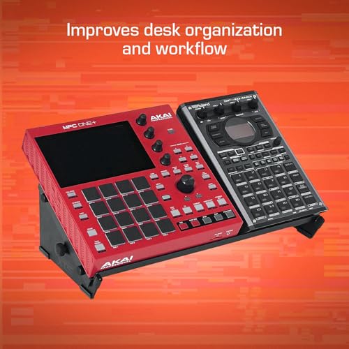 XTS Flex Stand, Desktop Stand with Tray for FX Pedals / Synths / Audio Interfaces / MIDI Controllers, Holds 2-4 Pedals or Machines, 17.7" Width, Fits Digitakt & Digitone / SP-404 MK2 / MPC One & more - size: Flex Stand