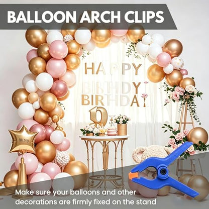 12 Pack 2.5 inch Plastic Spring Clamps, Blue Heavy Duty Spring Clips Clamps for Crafts, Backdrop Stand, Woodworking, Photography Studios, Home Improvement - color: Blue (2.5")-12 Pack