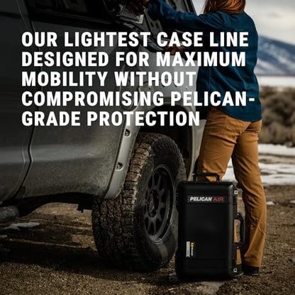 Pelican Air 1637 Case No Foam - Black - color: Black, size: No Foam