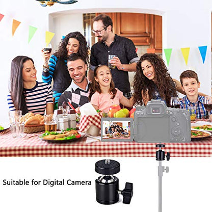 Universal 1/4" Swivel Mini Ball Head Screw Tripod Mount（4 Pack）, EszkozTA 360 Degree Rotating Mount Base Adapter for DSLR Cameras HTC Vive Tripods Monopods Camcorder Light Stand…