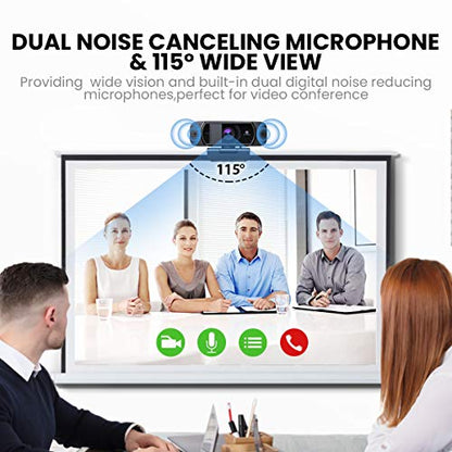 Webcam with Microphone 1080P HD Web Camera, 672 USB Desktop Web Cam Facecam Video Cam for Streaming Gaming Conferencing Mac Windows PC Laptop Computer