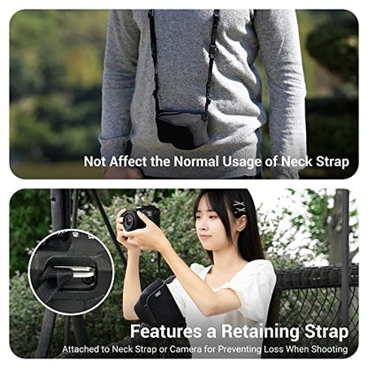 KIWIFOTOS Neoprene Mirrorless Camera Sleeve Case for Canon EOS R7 R10 +18-45mm Lens Nikon Z5 z5II Z6 Z6III +24-50mm Lens Z50II +16-50mm Lens Camera Pouch - color: Neoprene Camera Sleeve Black
