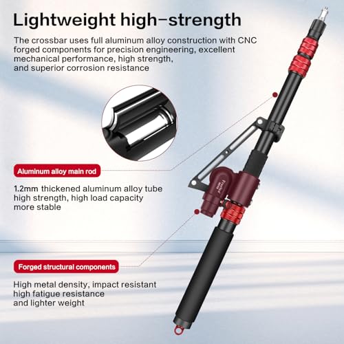 FreeSea Tripod Extension Arm & Boom Arm, 27.6–80.7 Inch Adjustable Stand | 27.6-80.7" Aluminum Alloy Heavy Duty w/ 4.4lbs Load, 90° Tilt & Extendable Tail for C Stand Photography