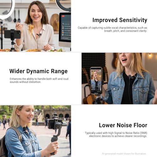 NEEWER ø9.7mm Lavalier Microphone (2 Pack), 3.5mm TRS Clip On Lapel Wired Omnidirectional Condenser Lav Mic with 1.5m Cable & Windscreen for Video Recording, Vlogging, Filming, LM10 - style: LM10