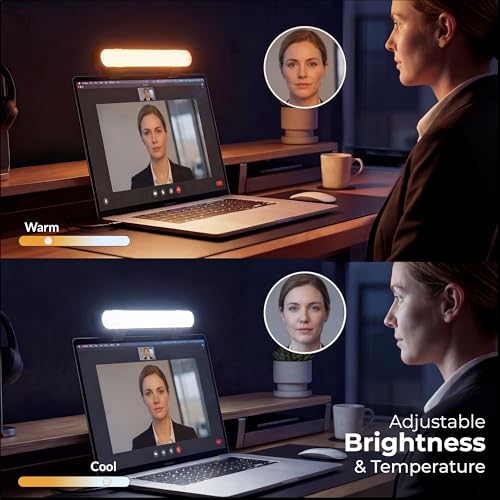 HumanCentric Video Conference Lighting, Laptop Only Webcam Light for Streaming, LED Laptop Light for Video Conferencing, Zoom Lighting for Computer, Upgrade Light for Zoom Meetings