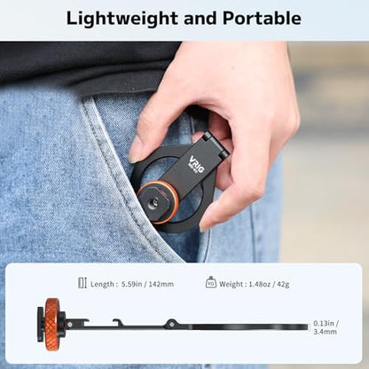 VRIG MG-40 Magnetic Phone Tripod Mount for Magsafe, Three Rotatable Axes Phone Holder with 1/4 Thread & Cold Shoe Adapter for Camera, Compatible with iPhone 17/16/ 15/14/ 13/12 Series - size: MG-40