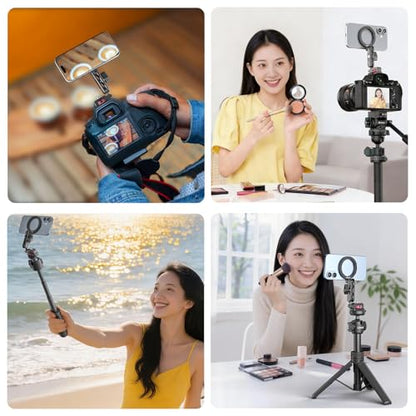 ULANZI MA56 4-in-1 Aluminum Magnetic Phone Tripod Mount for iPhone 17-12 Series, Camera Phone Mount with Arca Swiss Plate&1/4 Screw Mount, Phone Mount for iPhone/Camera Monitoring/Tripods/Stabilizers