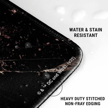 Skinit Medium Gaming Mouse Pad - Officially Licensed The Dark Knight Rises Design with Stitched Edges, Waterproof, Non-Slip Rubber Base, Desk Mat for Keyboard & Mouse, 17.7" x 15.75" inches - color: Black - DRKNTR02, size: 17.7" x 15.75"