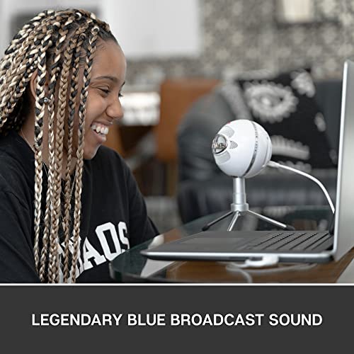 Logitech for Creators Blue Snowball iCE USB Microphone - White (Renewed)