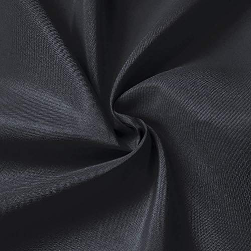 GFCC Black Backdrop Curtain - Polyester 6FT x 10FT for Wedding Party Banquet Fabric Backdrop - color: Black, size: 6ftx10ft