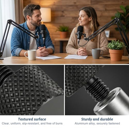 Skrfren Threaded Tripod Screw Adapter, 1/4 to 3/8 Double Male | Standard Mounting Thread Converter, Aluminum Alloy Camera Cage Mount for Light Stand, Monopod, Shoulder Rig, Tripod Head