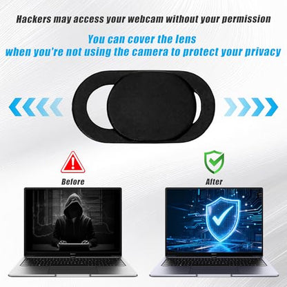 50PCS Webcam Cover Slide, Ultra-Thin Universal Cell Phone Camera Cover, 0.023 Inch Durable Laptop Camera Cover Slide for Smartphone, Computer, Laptop Protect Your Privacy and Security