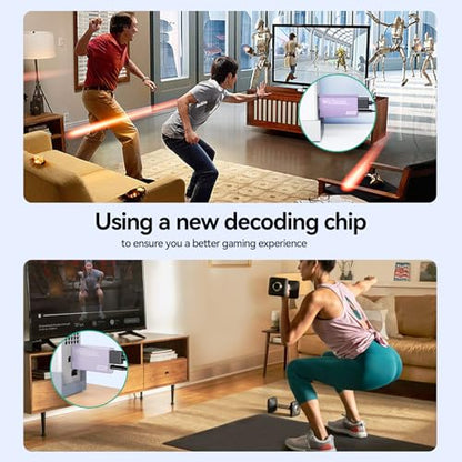 GANA Wii to HDMI Converter Adapter with Hdmi Cable Connect Wii Console to HDMI Display in 1080p Output Video with 3.5mm Audio Supports All Wii Display Modes Purple - color: wii to hdmi Purple