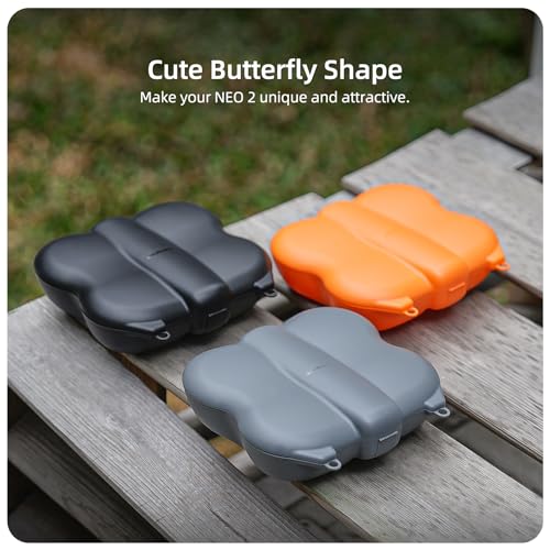 Case for DJI NEO 2, Protective Carrying Case Butterfly Compatible with 2 Batteries & Digital Transceiver Accessories for DJI NEO 2 (Orange)