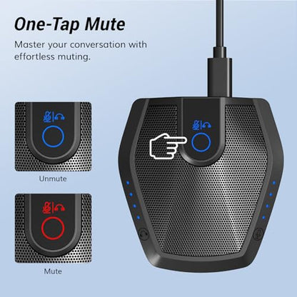 TONOR Conference Microphone with AI Noise Canceling, USB Mic for Teleconference, Condenser Mic for Work at Home, Volume Adjustment, Compatible with Windows and Mac, Desktop PC and Laptop, G11 PRO - style: Pro-Microphone with Typc C Adapter