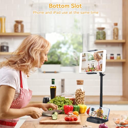 UTEBIT Phone Stand for Desk, 11.8''-17.7'' | Adjustable, Tablet Phone Holder
