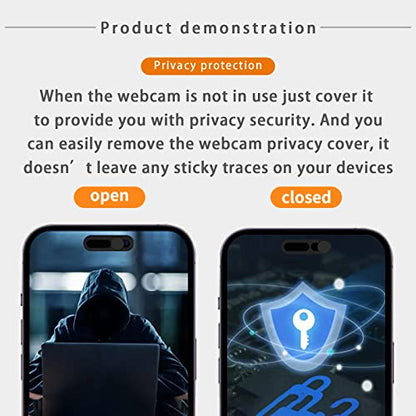Front Camera Cover,Webcam Cover Compatible for iPhone 14Pro/14 Pro Max,Protect Privacy and Security,Not Affect Face ID, Strong Adhesive-2 Pack-Black - color: Black