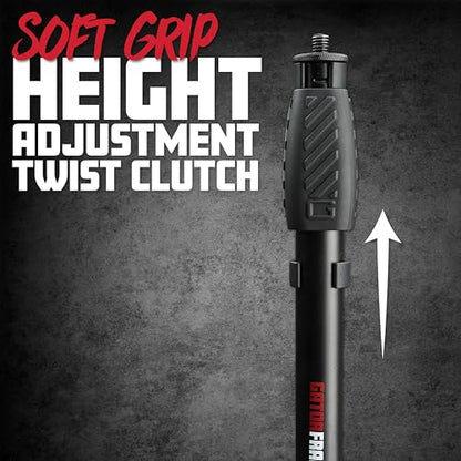 Gator Frameworks Microphone Stand with 10" Weighted Base and Soft Grip Twist Clutch Height Adjustment, (GFW-MIC-1000) - style: 10" Weighted Base