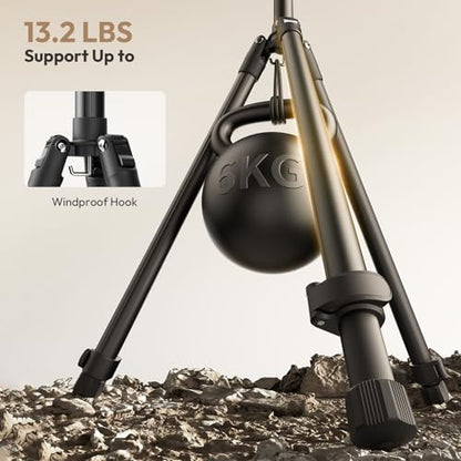ULANZI T270 Light Stand - 8.8FT/270cm Adjustable Photography Light Stand Tripod, Aluminum Portable Studio Lighting Stand for Softbox, LED Video Light, Reflector, Strobe, Photo Video Photography - size: 8.8 ft