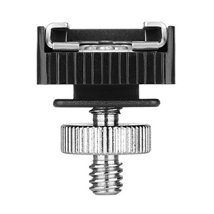 Flash Shoe Mount Adapter to 1/4 Thread Hole with 1/4"-20 Male Tripod Screw Adapter for Light Stands Umbrella Holder Flash Bracket, Strong and Solid