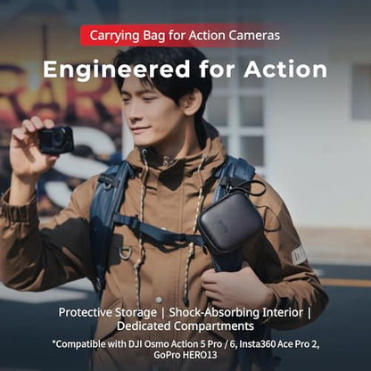 SMALLRIG Action Camera Bag for DJI Osmo Action 6/5 Pro, Camera Case can hold 4 TF cards, 2 Batteries, 1 Action Camera with Cage and 1 Adapter, for GoPro Hero 13/12/11/10, for Insta360 Ace Pro 2-5917