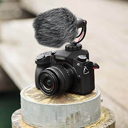 YOUSHARES VideoMicro Microphone Foam windscreen & Deadcat Wind Shield, Foam & Furry Wind Muff for Rode VideoMicro and VideoMic Me Me-L Mic (2 Pack) - color: FurFoamKit