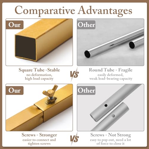 Toolterritary 2 Metal Arch Backdrop Stand and 2 Cover Set, Sturdy 7.2FT, 6FT Party Backdrop Set, Wedding Arch Frame and Cover Set for Birthday, Baby Shower,Christmas, Anniversary(Beige) - color: Beige, size: 7.2ft, 6ft