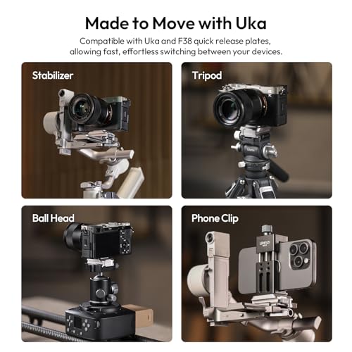 ULANZI UKA Stabilizer Quick Release Kit with QR Plate,Compatible with RS 2, RS 3, RS 3 Pro, RS 4, RS 4 Pro, and RS 4 Mini