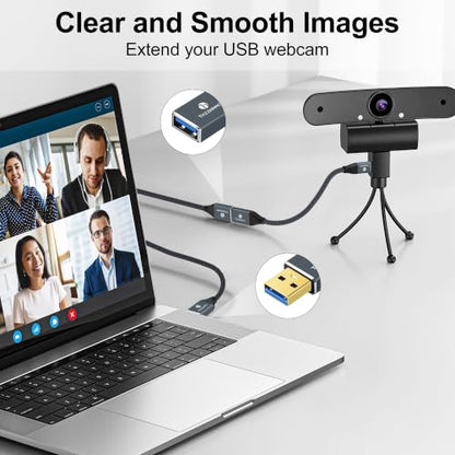 USB 3.0 Extension 3.3FT 2 Pack, USB Male to Female USB 3.0 Extender Cable for Webcam, Camera, Phone, USB hub, Mouse, Keyboard, Printer, Hard Drive, Headset - color: USB Male to Female, size: 1.0M, style: 2 Pack