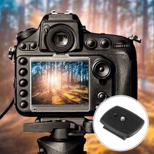 2 Pcs 43mm Camera Tripod Mount, Camera Quick Release Plate Replacement Tripod Accessories for Tripods and Cameras Mount