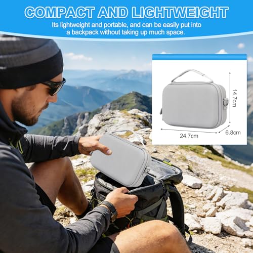 Carry Case for Insta360 Go Ultra Accessories, Insta 360 Go Ultra Portable Travel Bag with Shoulder Strap Hard Case for Protection, Organization, and Storage, Water-Resistance