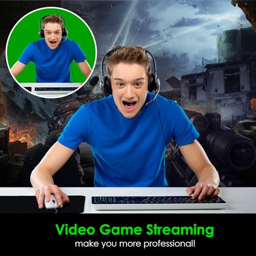 Green Screen Backdrop Kit, 6.5 x 10 Ft Portable Greenscreen Background with Stand, 5 Clamps & Carrying Bag for Photography, Streaming, Zoom, Gaming, YouTube - color: 119× 78IN Green